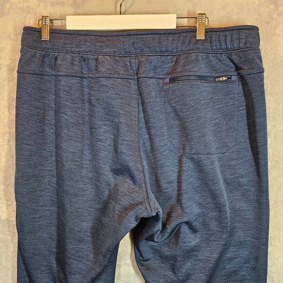 Duluth Mens XL- 34 souped up sweat Pants Navy zip pocket athletic athleisure - Picture 11 of 15